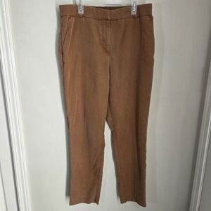 H&M Brown Suede Feel Dress Pants Size 8